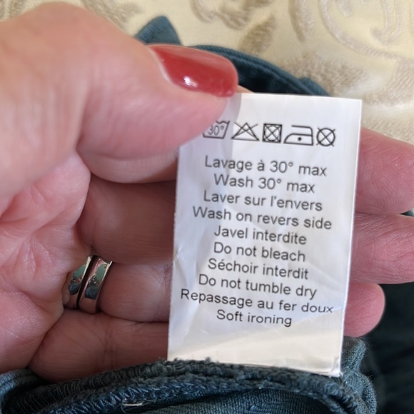 BNWT LOUIS LOUISE SLIM FIT KAKI ARMY DYED DENIM TODDLER JEANS EUROPEAN DESIGNER - Picture 7 of 8